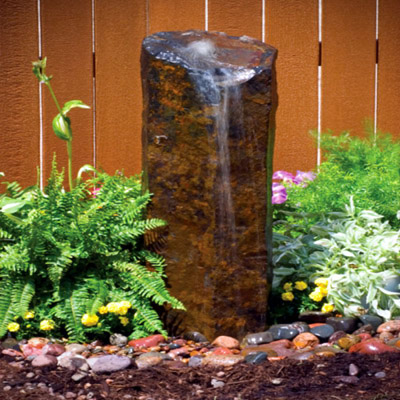 58038 Natural Mongolian Basalt Column - 24"H